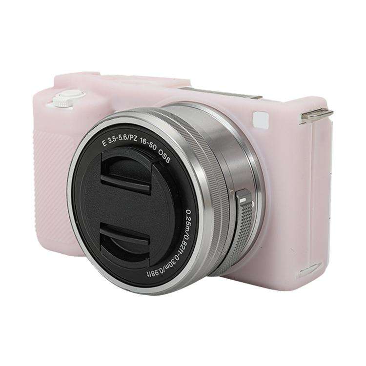 For Sony ZV-E10 Soft Silicone Protective Case (Light Pink)