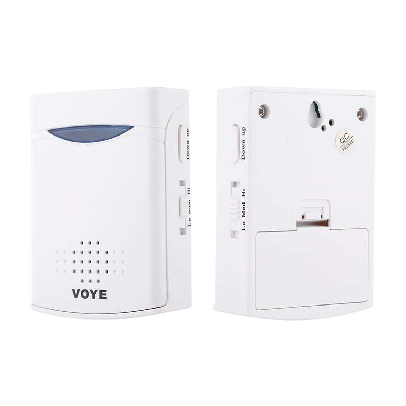 VOYE V006A Home Music Remote Control Wireless Doorbell with 38 Polyphony Sounds(White)