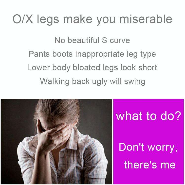 3 PCS/Set Leg Posture Corrector O/X-type Bowlegs Orthotic Bandage Straightening Belt Band, Size: ...