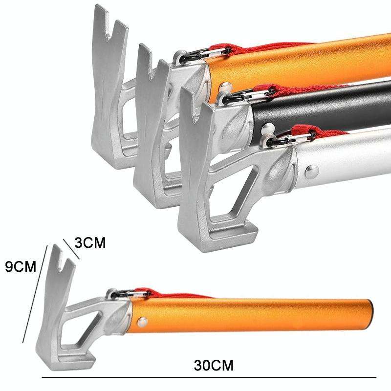 Outdoor Camping Multifunctional Tent Ground Nail Hammer(Orange)