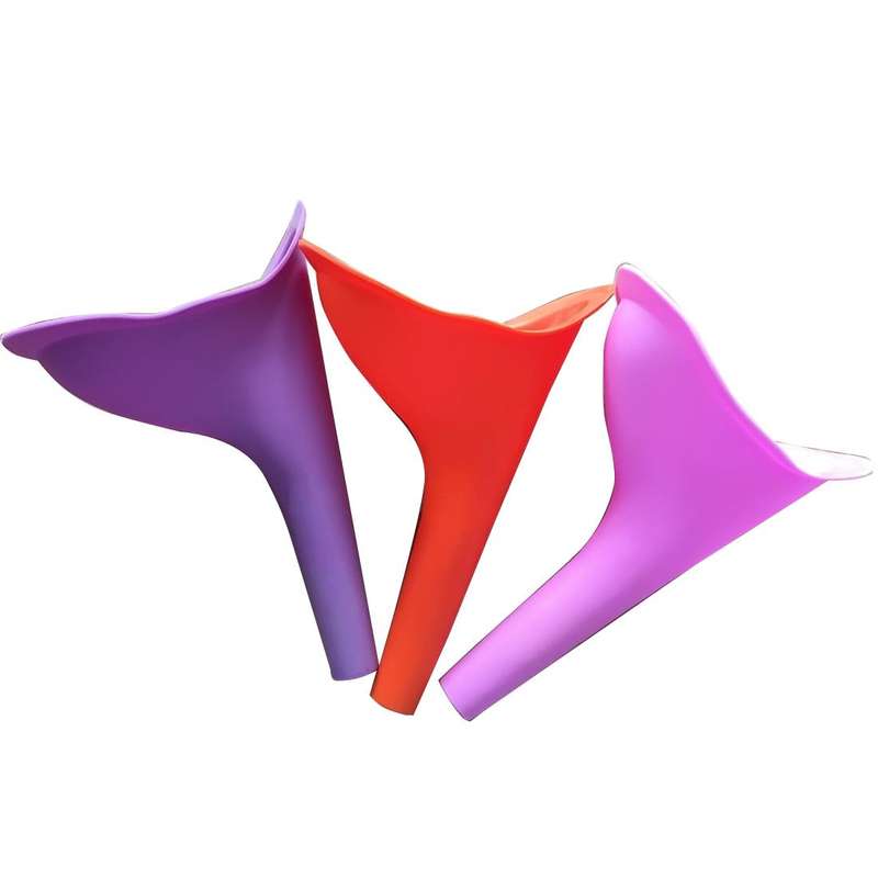 Portable Female Women Urinal Urination Toilet Silicone Urine Pee Device Funnel Camping Travel, Ra...