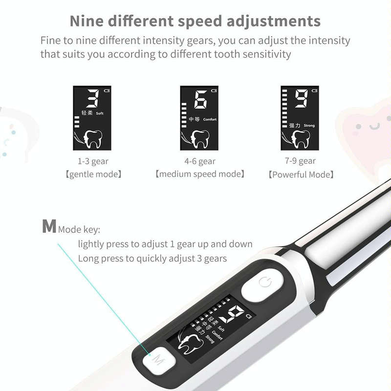 Ultrasonic Scaler Household Electric Dental Cleaner Tooth Scaling Machine(Enjoyment Version)