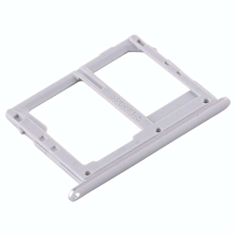 For Samsung Galaxy Tab S5e SM-T725 SIM Card Tray + Micro SD Card Tray (Silver)