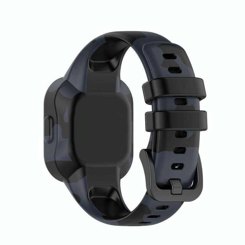 For Garmin Vivofit JR3 Silicone Printing Watch Band(Camouflage Gray)