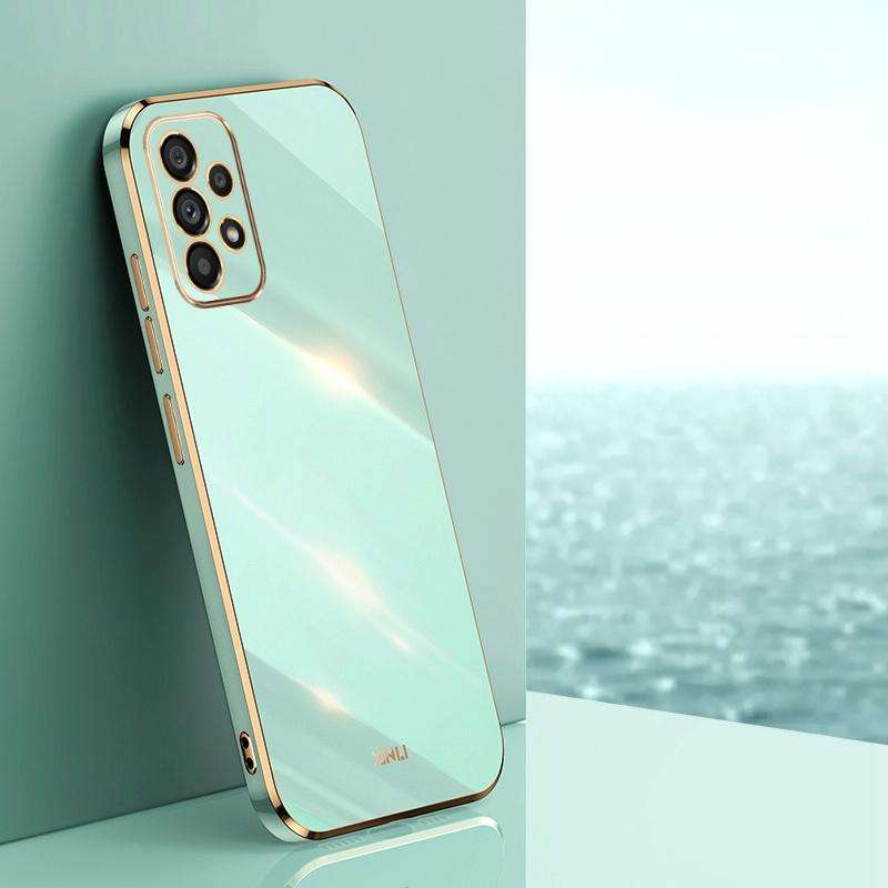 For Samsung Galaxy A23 5G XINLI Straight Edge 6D Electroplate TPU Phone Case(Mint Green)
