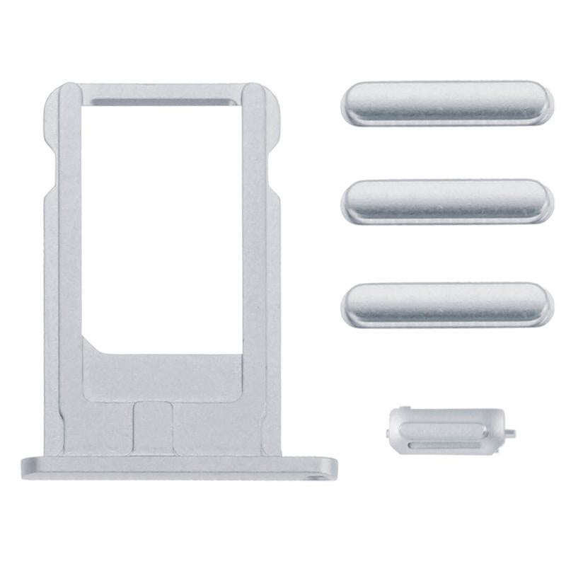 Full Assembly Housing Cover for iPhone 6, Including Back Cover & Card Tray & Volume Control Key &...