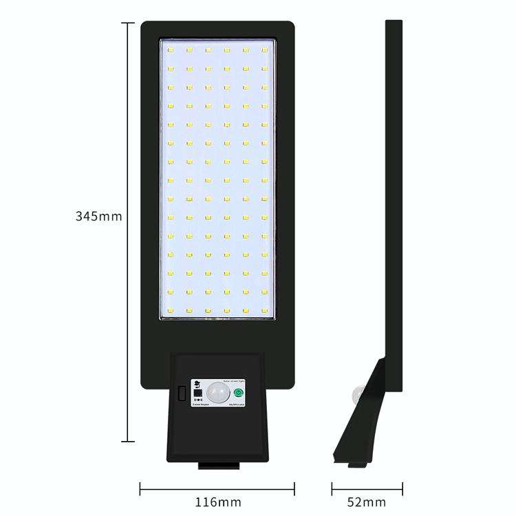 LED Solar Street Lamp Human Body Induction Road Lighting Household Outdoor Garden Light, Style: B...