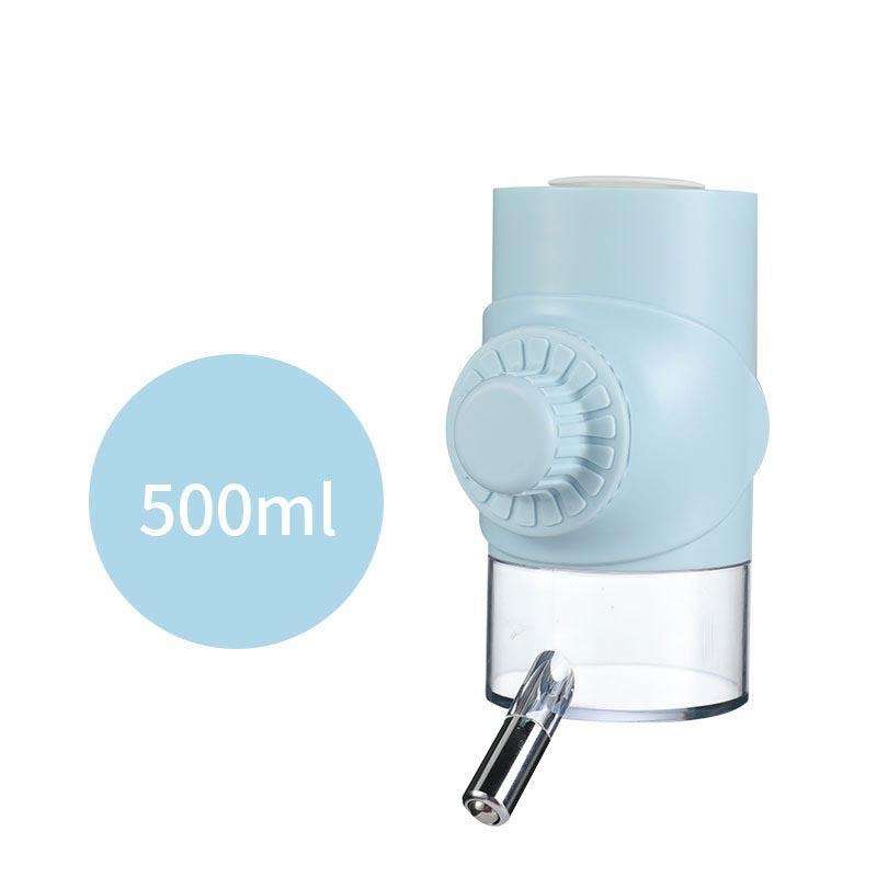 Pet Waterer Ball Feeder Hanging Dog Waterer Hanging Cage Pet Water Cup 500ML(Sky Blue)