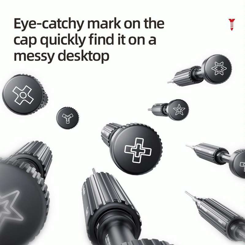QianLi iWhale Special S2 Steel Magnetic Torque 3D Screwdriver, Model:E T2 Torx 0.35