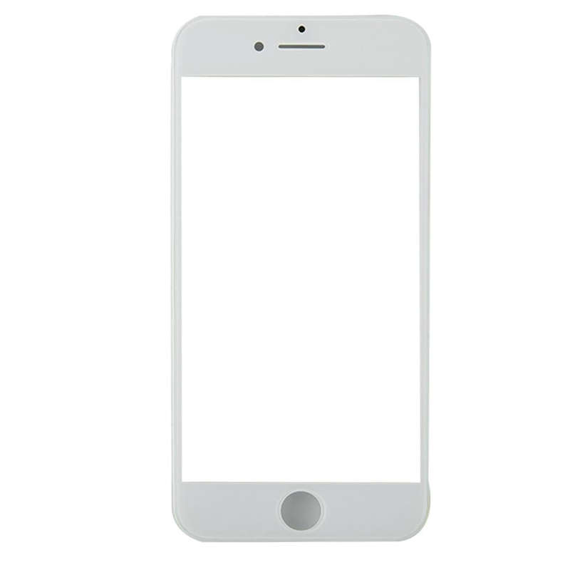 Front Screen Outer Glass Lens with Front LCD Screen Bezel Frame for iPhone 8(White)