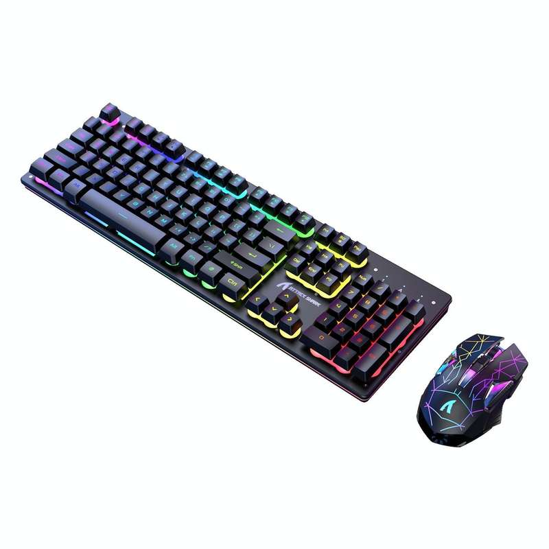 Attack Shark T3RGB RGB Luminous Wireless Keyboard And Mouse Set(Black)