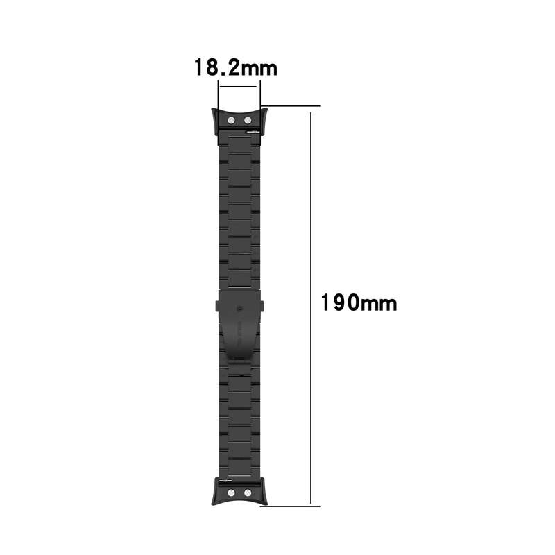 For Garmin Forerunner 45 / 45S / Swim 2 Universal Three Beads Stainless Steel Watch Band(Silver)