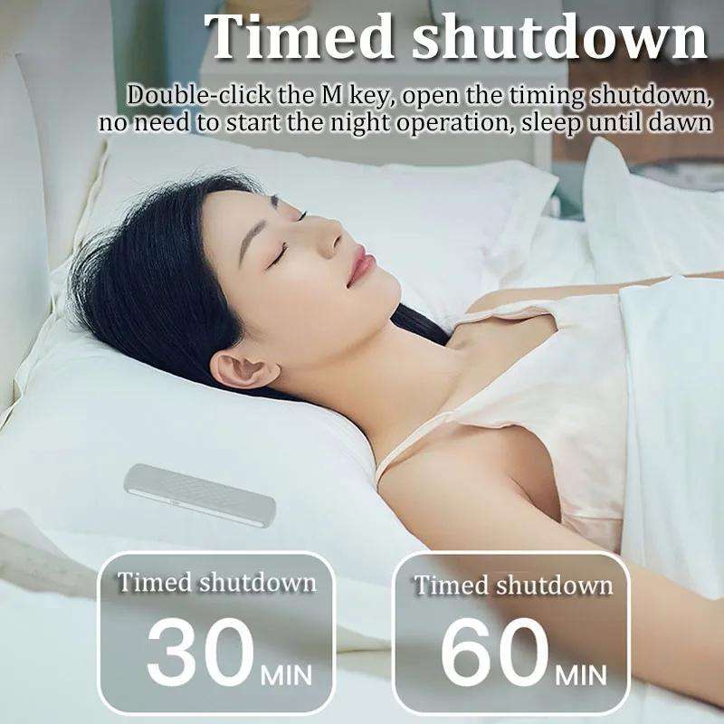 Soundproof Painless Bone Conduction Sleep Speaker Portable White Noise Sleeping Aid(Black)