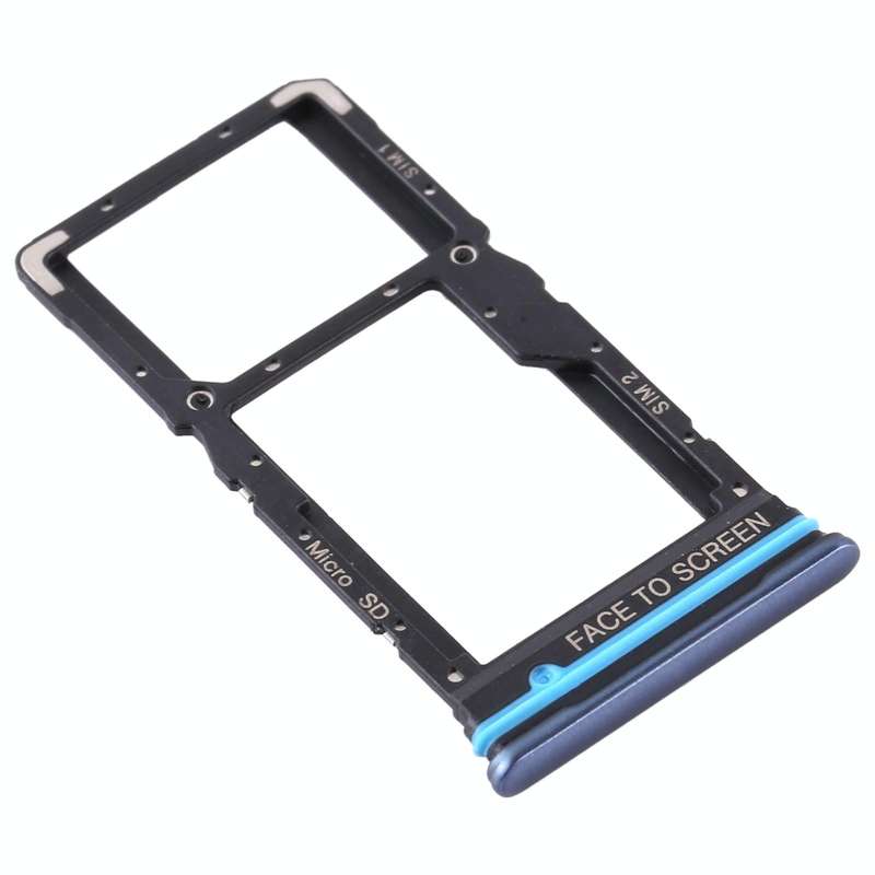 SIM Card Tray + SIM Card Tray / Micro SD Card Tray for Xiaomi Mi 10T Lite 5G (Blue)