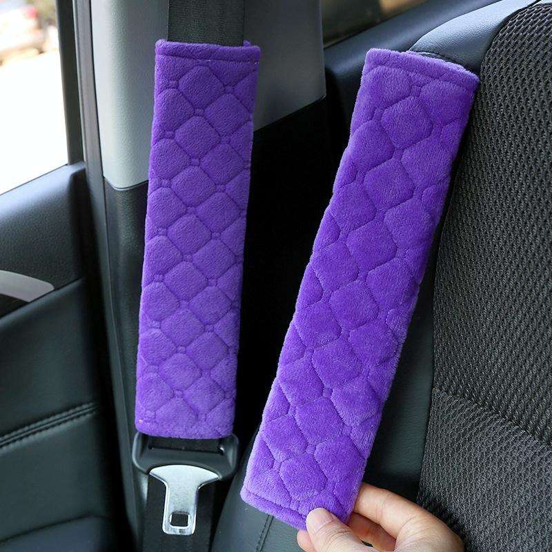 Car Seat Belt Protector Soft Extended Shoulder Pads, Color: Grey
