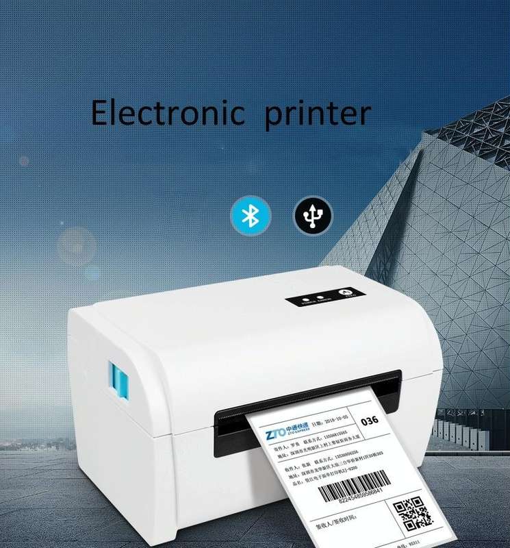 ZJ-9200 Portable USB Port Thermal Bluetooth Ticket Printer with Holder