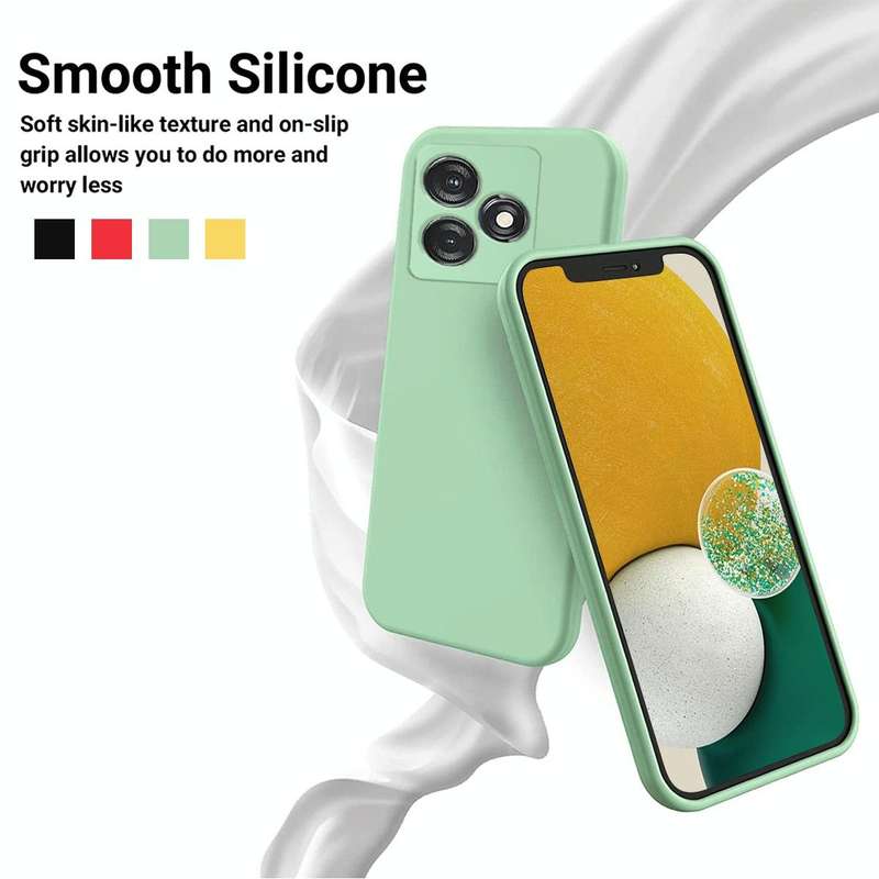 For Tecno Spark 10 4G / 10C 4G Pure Color Liquid Silicone Shockproof Phone Case(Green)