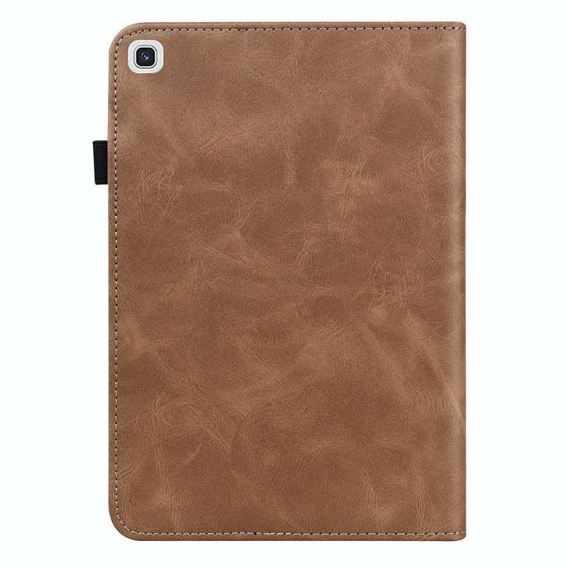 For Samsung Galaxy Tab A7 10.4 (2020) T500/T505 Solid Color Embossed Striped Leather Tablet Case(...