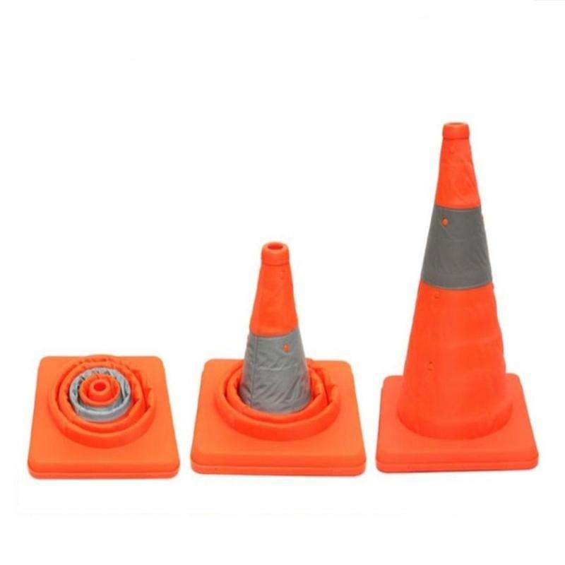 Car Telescopic Folding Road Cone Oxford Cloth Reflective Warning Sign
