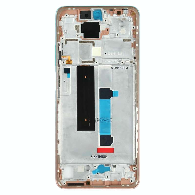 Original Front Housing LCD Frame Bezel Plate for Xiaomi Redmi Note 9 Pro 5G M2007J17C(Green Lake)