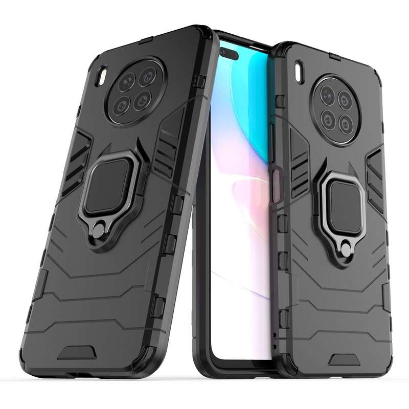 For Huawei nova 8i Foreign Version Shockproof PC + TPU Protective Case with Magnetic Ring Holder(...
