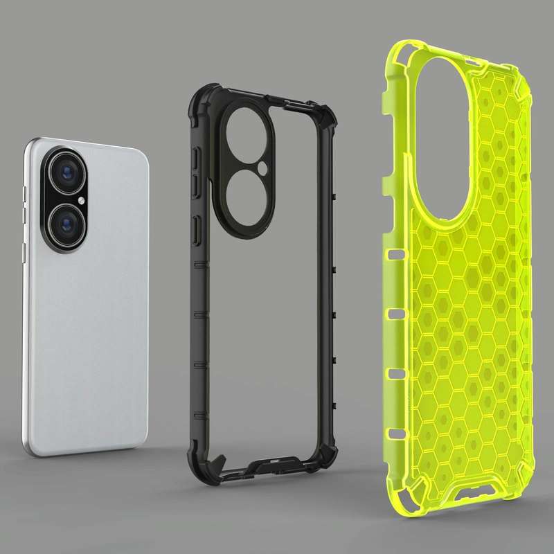 For Huawei P50 Pro Shockproof Honeycomb PC + TPU Protective Case(Black)