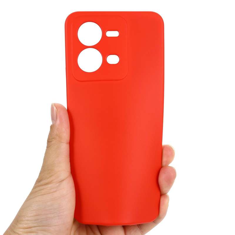 For vivo V25 5G / V25E 5G / X80 Lite Pure Color Liquid Silicone Shockproof Full Coverage Phone Ca...