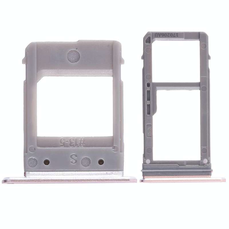 For Galaxy A520 / A720 2 SIM Card Tray + Micro SD Card Tray (Pink)