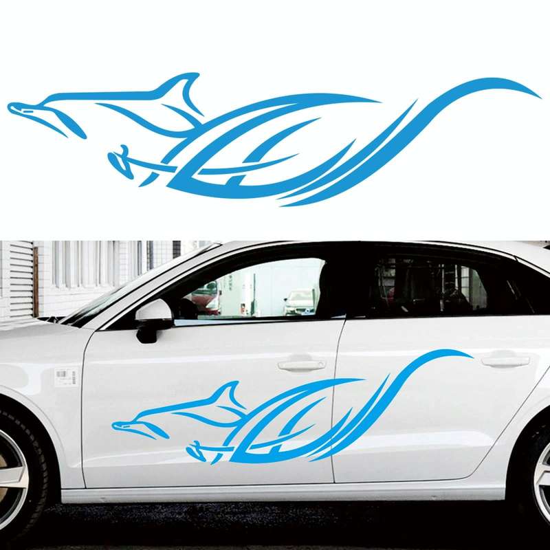 D-905 Animal Pattern Car Modified Decorative Sticker(Blue)