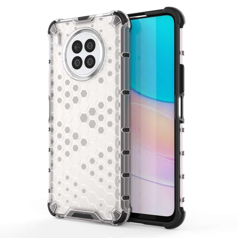 For Huawei Nova 8i Shockproof Honeycomb PC + TPU Protective Case(White)