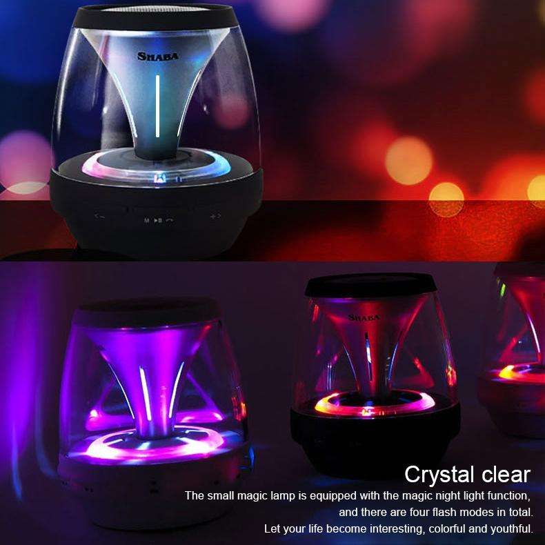 SHABA VS-18 Bluetooth 4.2 Multi-function Portable Small Magic Lamp Colorful Wireless Bluetooth Sp...