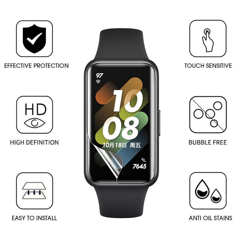 For Huawei Band 7 / 7 NFC HD Scratch-proof Full Screen TPU Soft Film