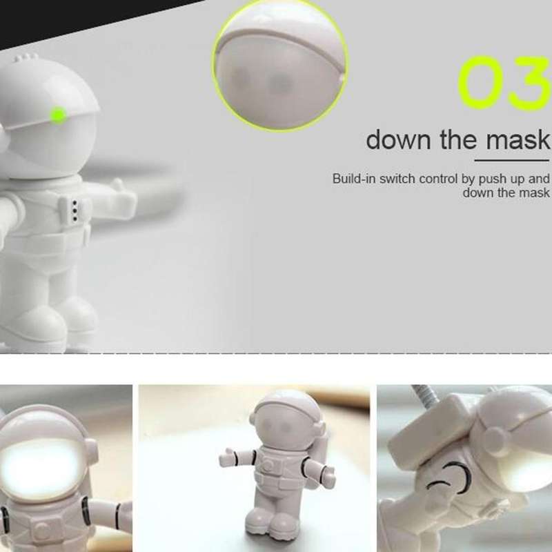 Cool New Astronaut Spaceman USB LED Adjustable Lamp Desk Night Light for Computer PC