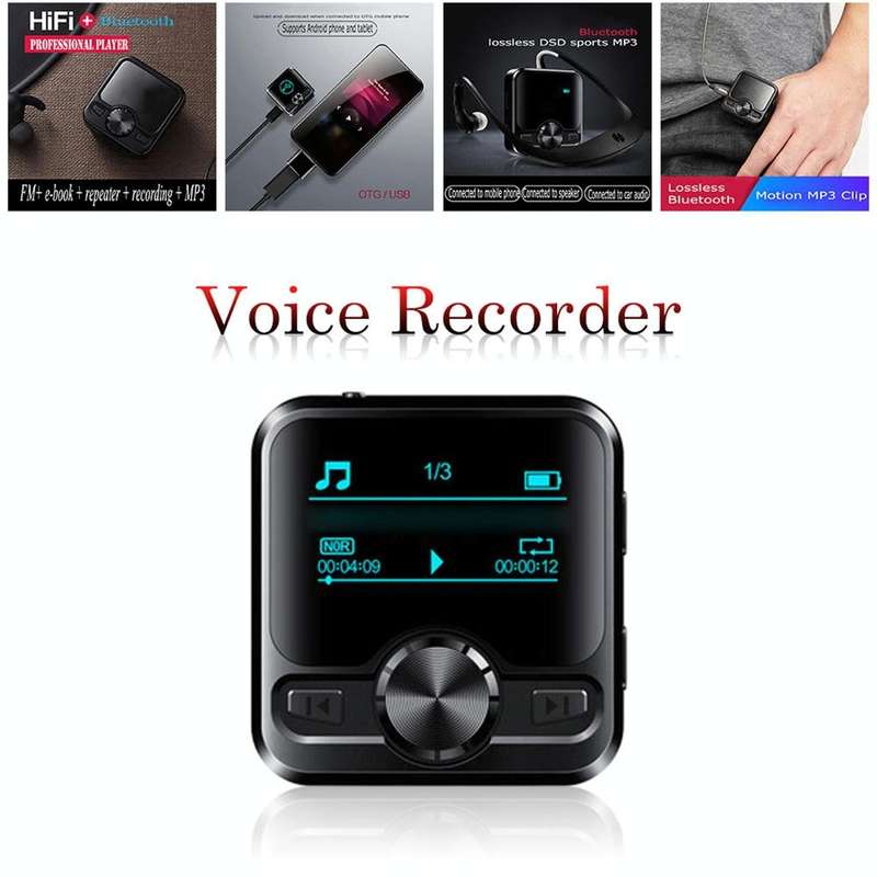 M9 AI Intelligent High-definition Noise Reduction Voice Control Recorder Ebook Bluetooth MP3 Play...