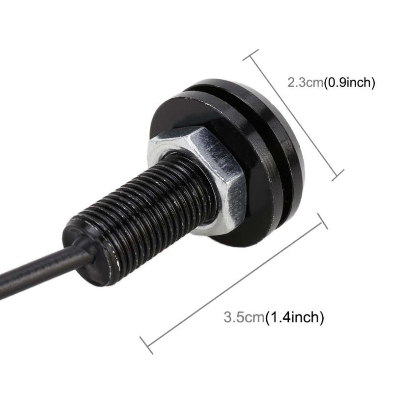 2 PCS 2W Car Auto Eagle Eyes Fog Light Turn Light with 12 SMD-4014 LED Lamps, DC 12V Cable Length...