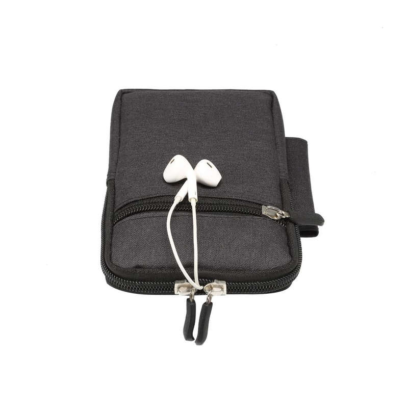 Single checked denim Multi-functional Universal Mobile Phone Waist Pack Case for 6.3 Inch or Belo...
