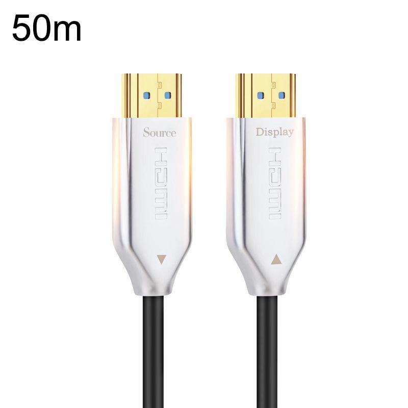 2.0 Version HDMI Fiber Optical Line 4K Ultra High Clear Line Monitor Connecting Cable, Length: 50...