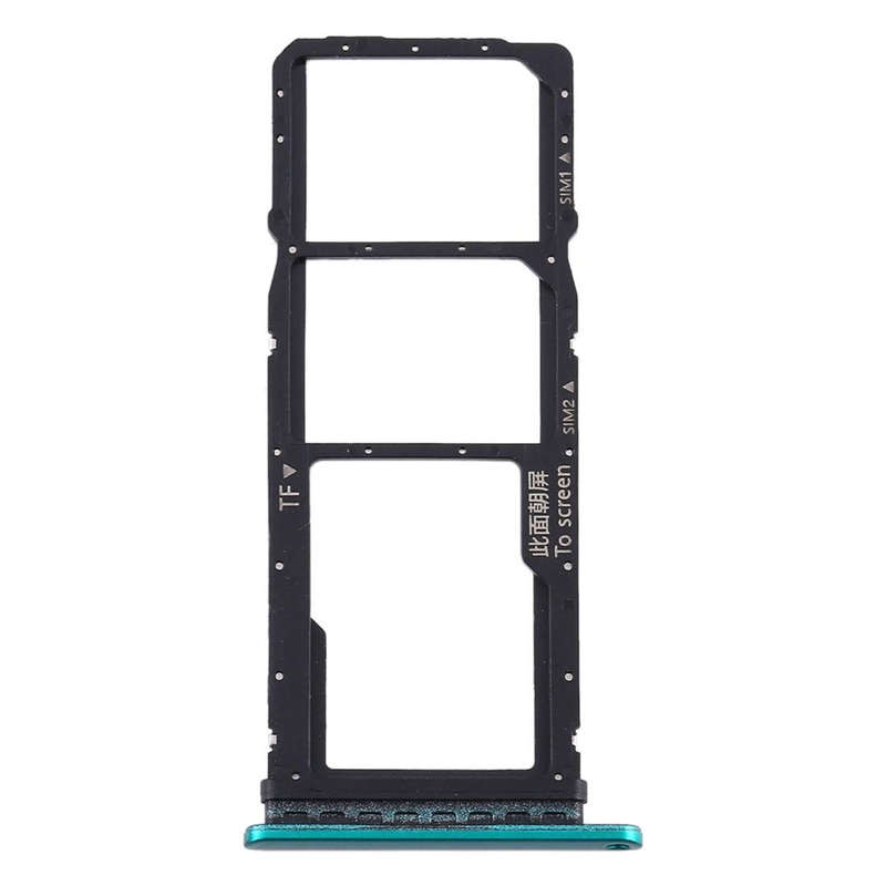 SIM Card Tray + SIM Card Tray + Micro SD Card Tray for Huawei Y7p (Green)