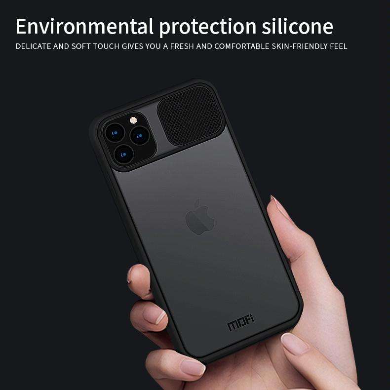 For iPhone 11 Pro Max MOFI Xing Dun Series Translucent Frosted PC + TPU Privacy Anti-glare Shockp...