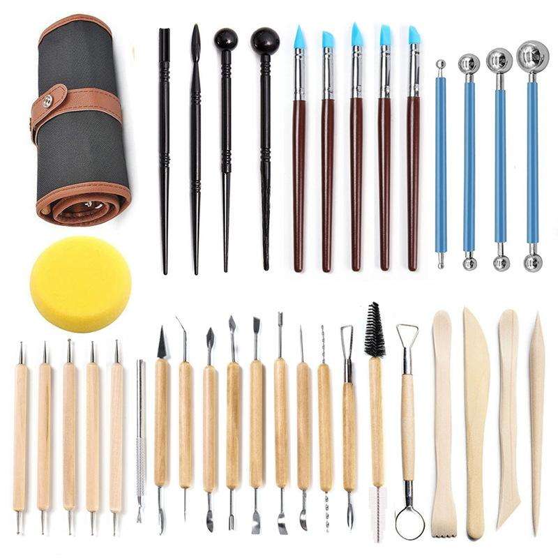 36 PCS/Set Pottery Clay Carving Knife Tools Clay Sculpting Tools Set