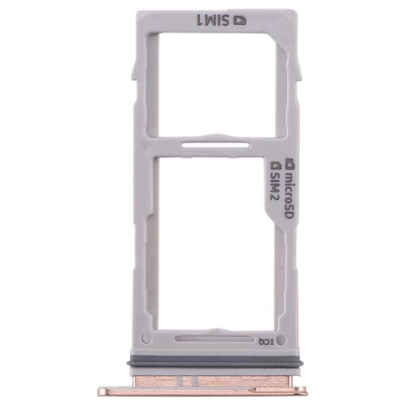 For Galaxy S10+ / S10 / S10e SIM Card Tray + SIM Card Tray / Micro SD Card Tray(Rose Gold)