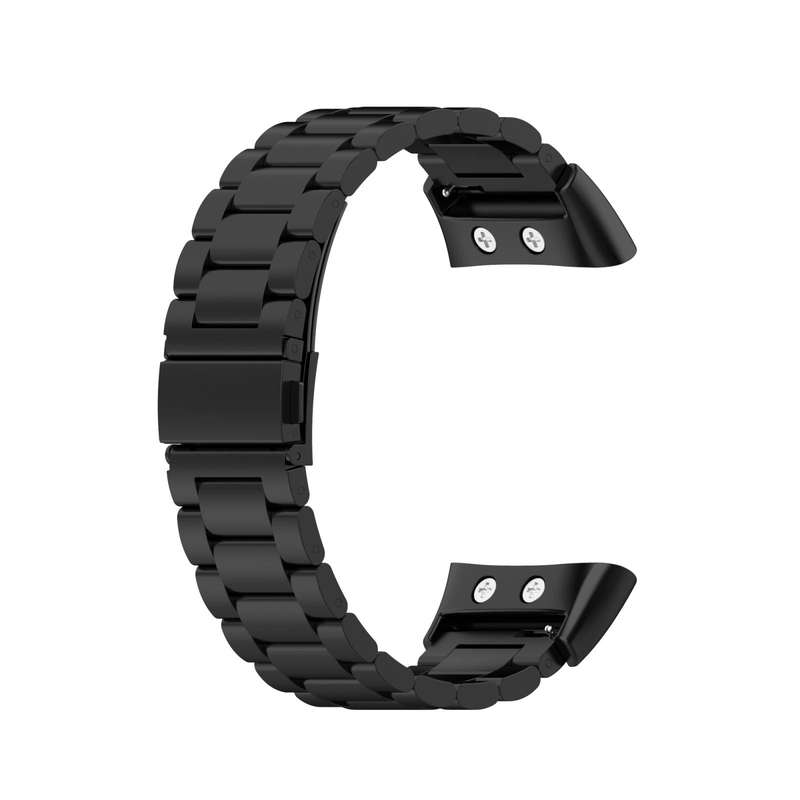For Garmin Forerunner 45 / 45S / Swim 2 Universal Three Beads Stainless Steel Watch Band(Black)