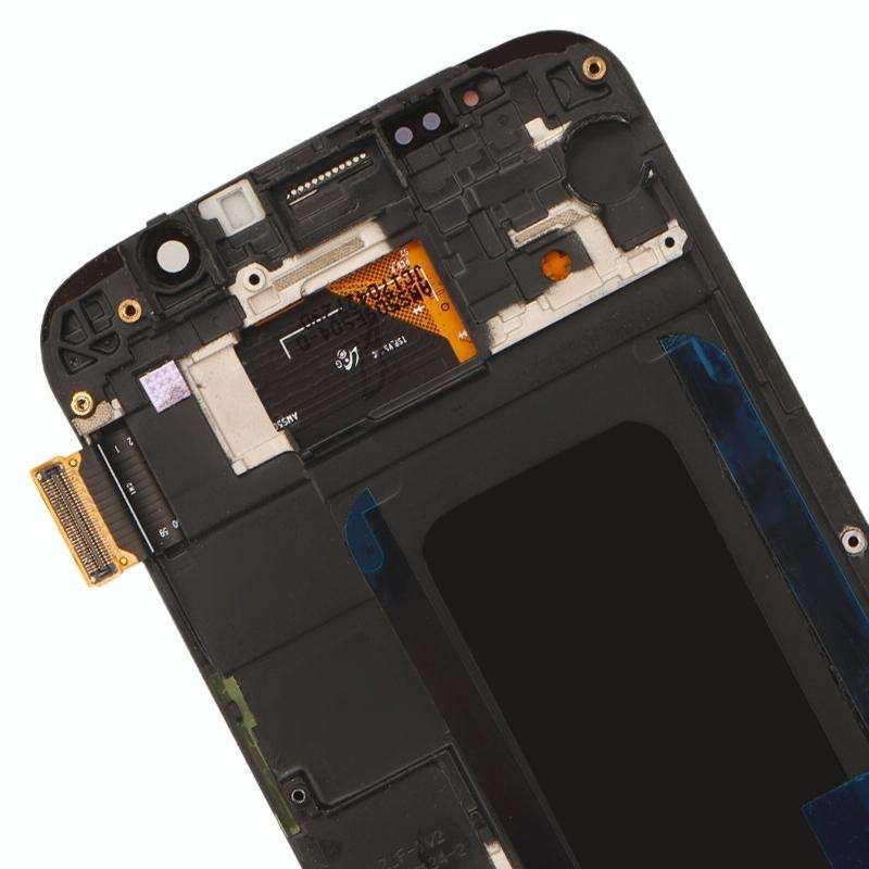 Original Super AMOLED LCD Screen For Samsung Galaxy S6 SM-G920F Digitizer Full Assembly with Fram...