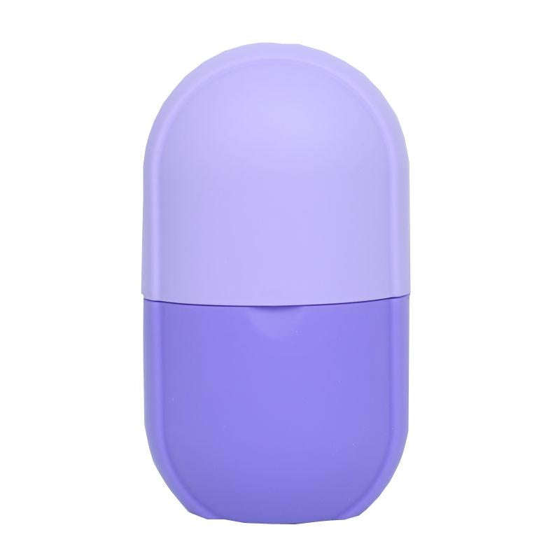 Massage Ice Tray Eye Bags Arms And Thighs Ice Pack Ice Tray, Color Classification: Capsule Purple