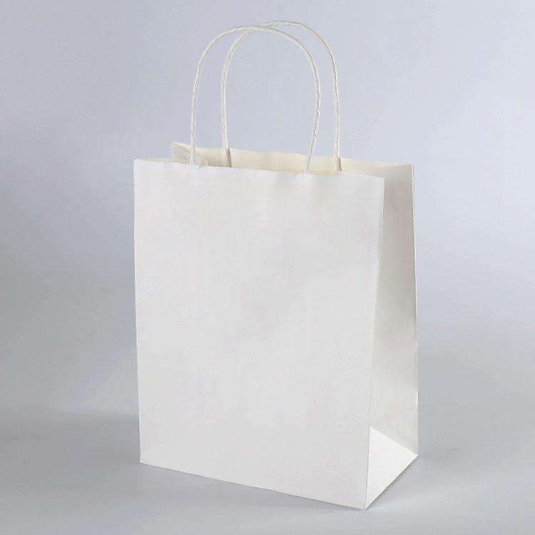 10 PCS Elegant Kraft Paper Bag With Handles for Wedding/Birthday Party/Jewelry/Clothes, Size:16x2...