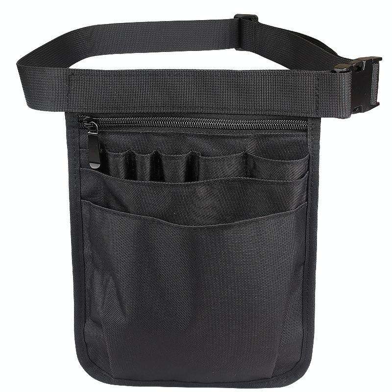 Nurse Tools Pockets Medical Staff Universal Storage Bag(Black)