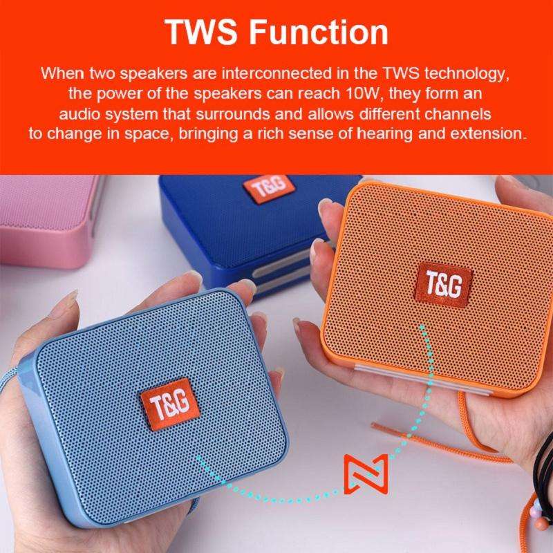 T&G TG166 Color Portable Wireless Bluetooth Small Speaker(Black)