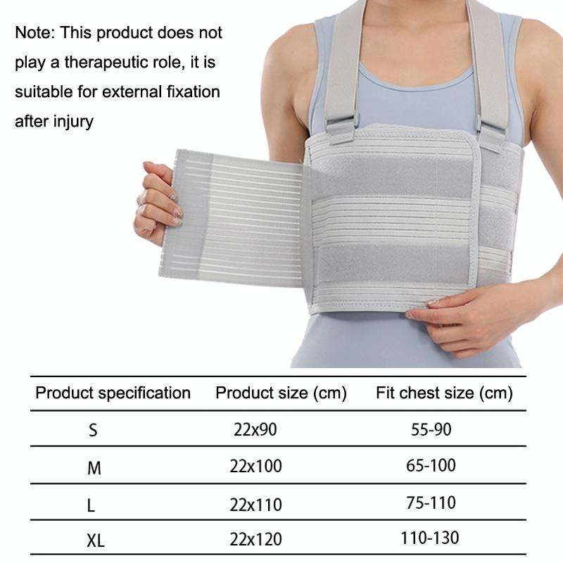 L Shoulder Rib Fracture Fixation Belt Post-cardiothoracic Chest Girdle