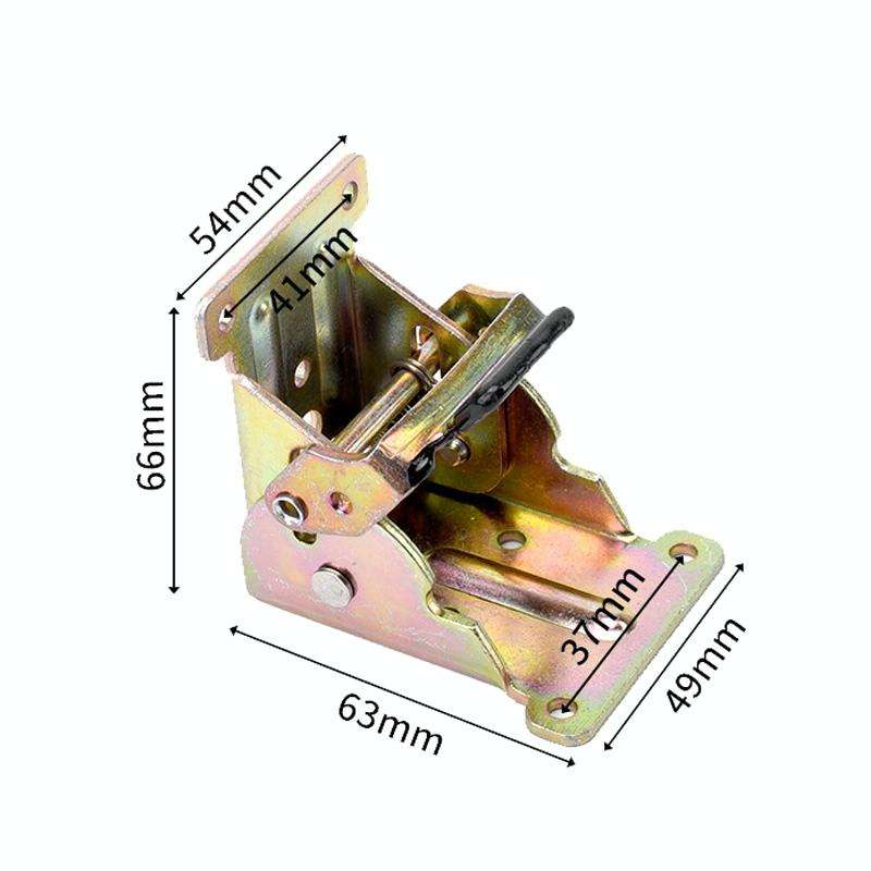Collapsible Hinge Furniture Table Splicing Hardware With 10 Screws, Model: 90 Degree Copper