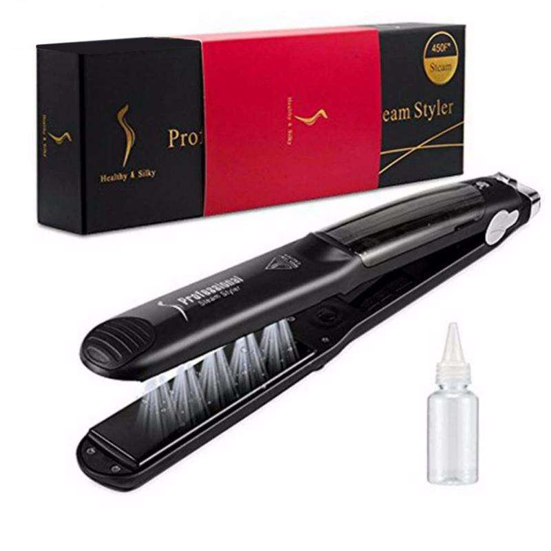 Steam Spray Electric Splint Hair Straightener with Plastic Bottle , UK Plug